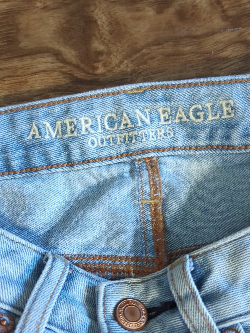 American Eagle Outfitters Light Blue Denim Mini Skirt - Picture 3 of 6